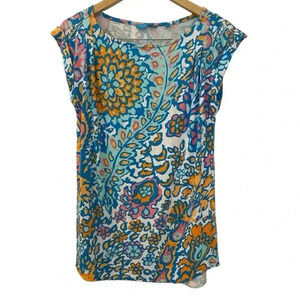 Tori Richard Womens Luca Roll Sleeve Blouse